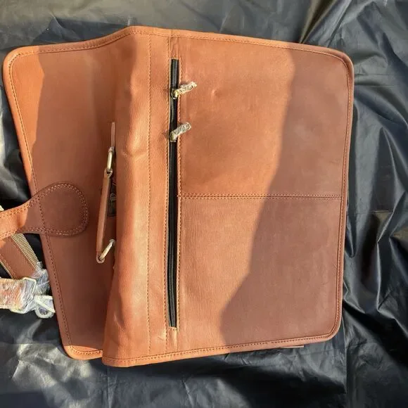 Cuero Vintage Look Handmade Leather Travel Messenger Bag Laptop Briefcase